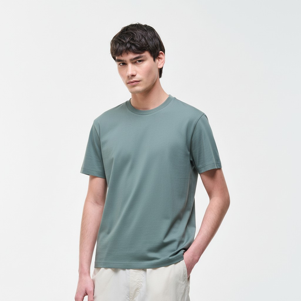 Colmar cotton crew-neck t-shirt for Men 7529 6SH - 763 Railway