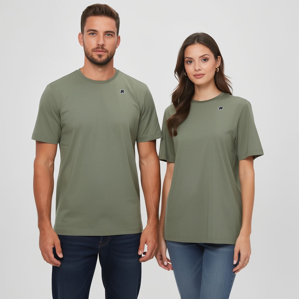 K-Way Unisex Sergine Travel T-shirt K5137QW - V15 Green Lichen