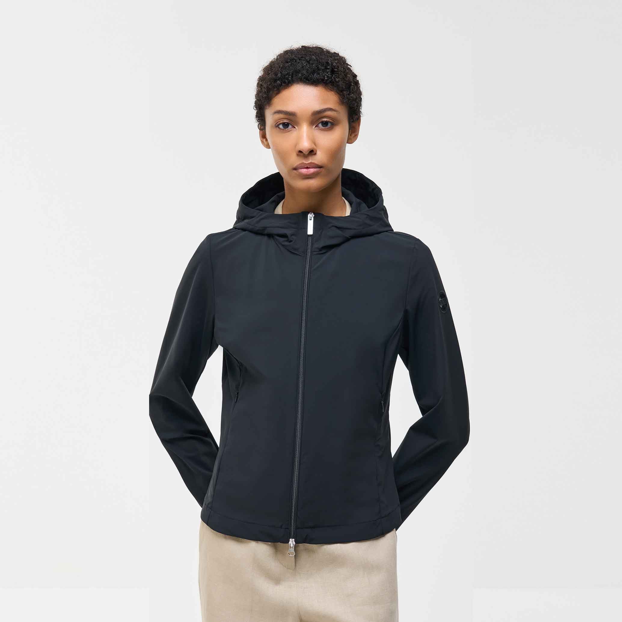 Giacca da donna con cappuccio fisso Colmar 1914 9ZB - 99 Nero