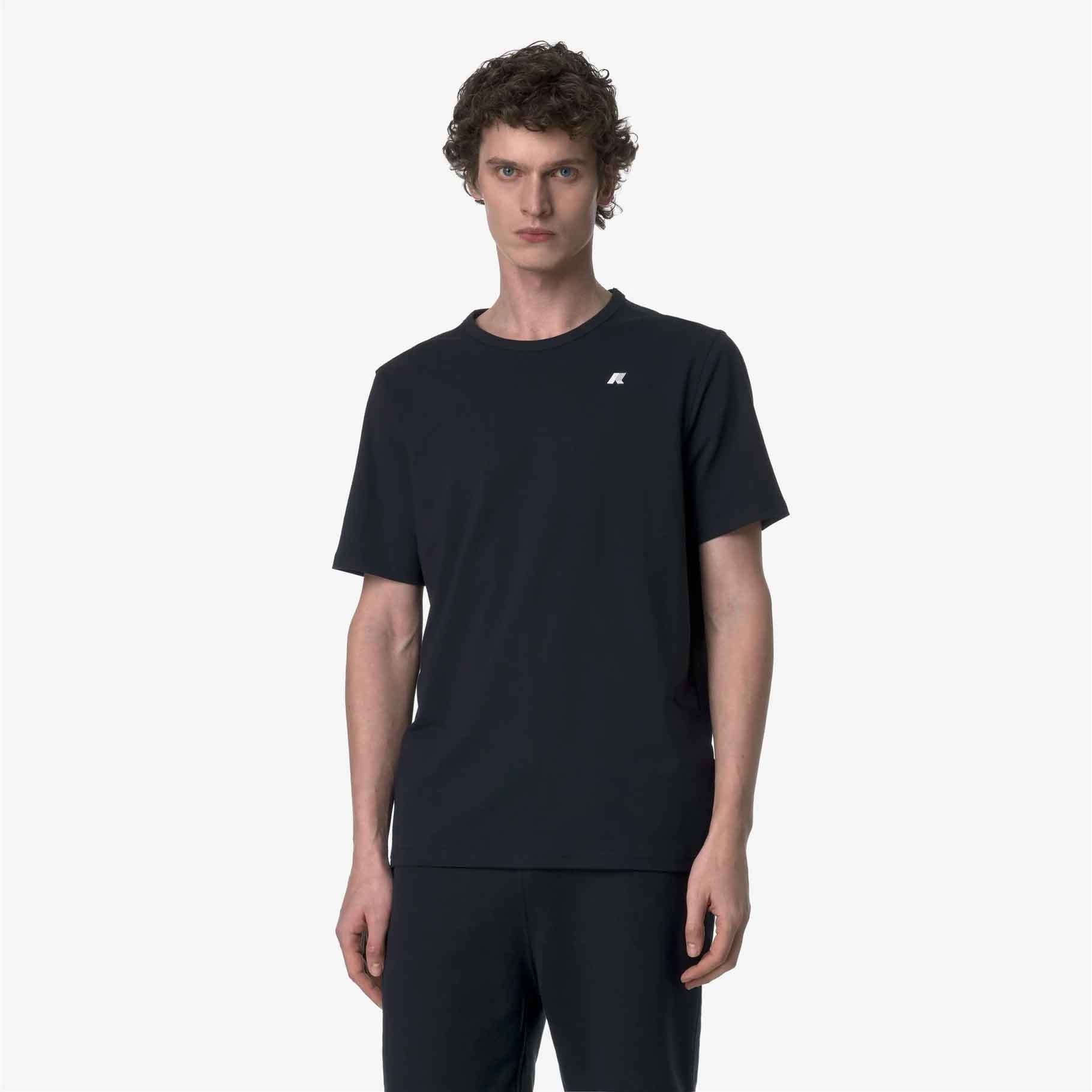 T-shirt da uomo Adame Light Jersey K-Way K71349W - K89 BLUE DEPHT