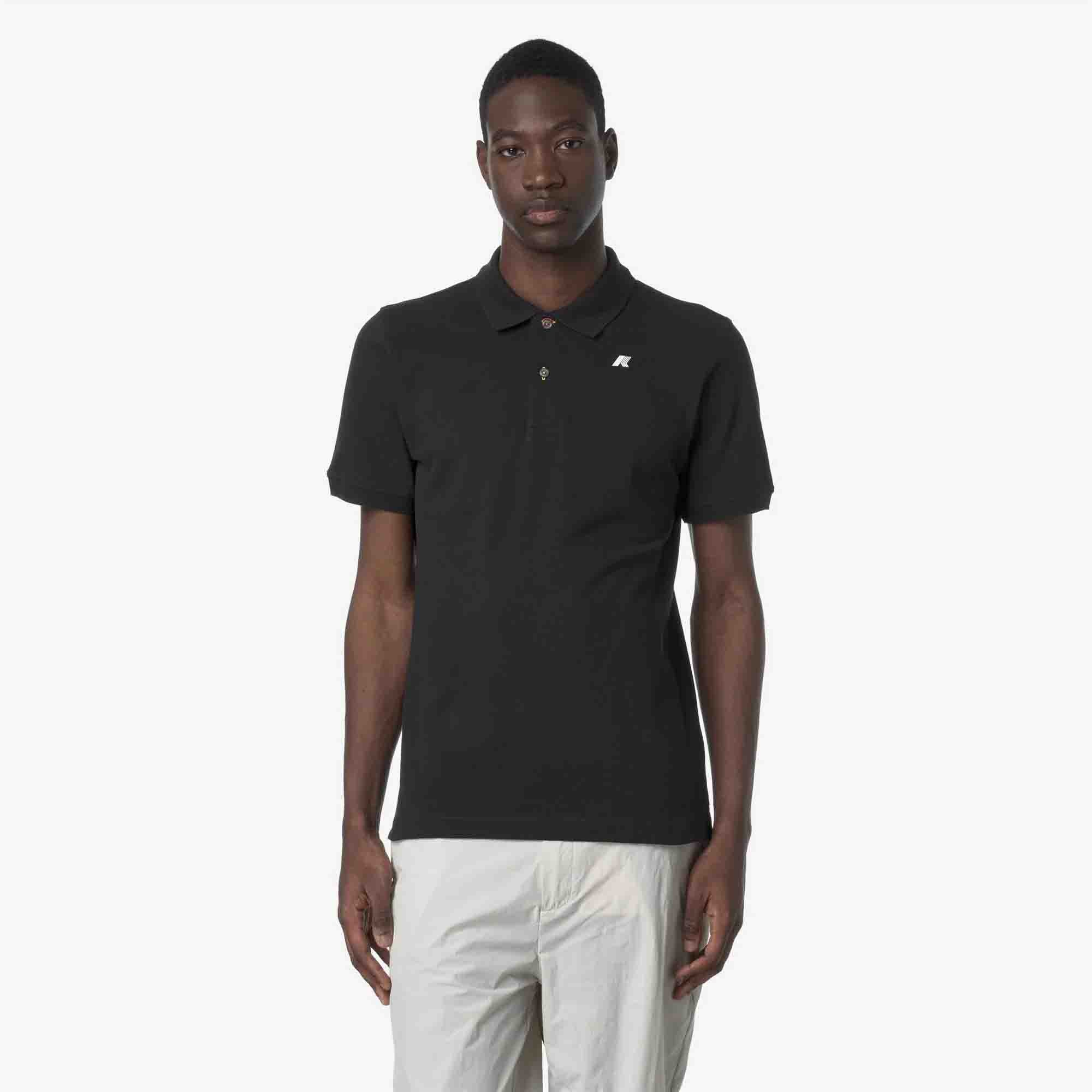 T-shirt da uomo Vinnie Pique K-Way K1125CW - USY Black Pure