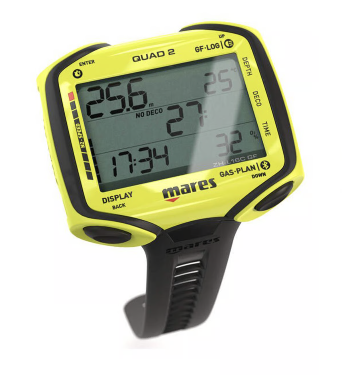 Computer subacqueo Quad 2 Mares - GIALLO