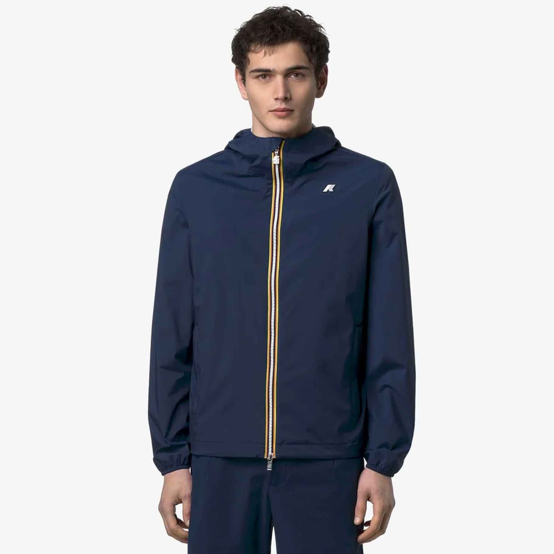 Giacca da uomo Jack Stretch Nylon Jersey K-Way K3123UW - B67 Blue Insignia