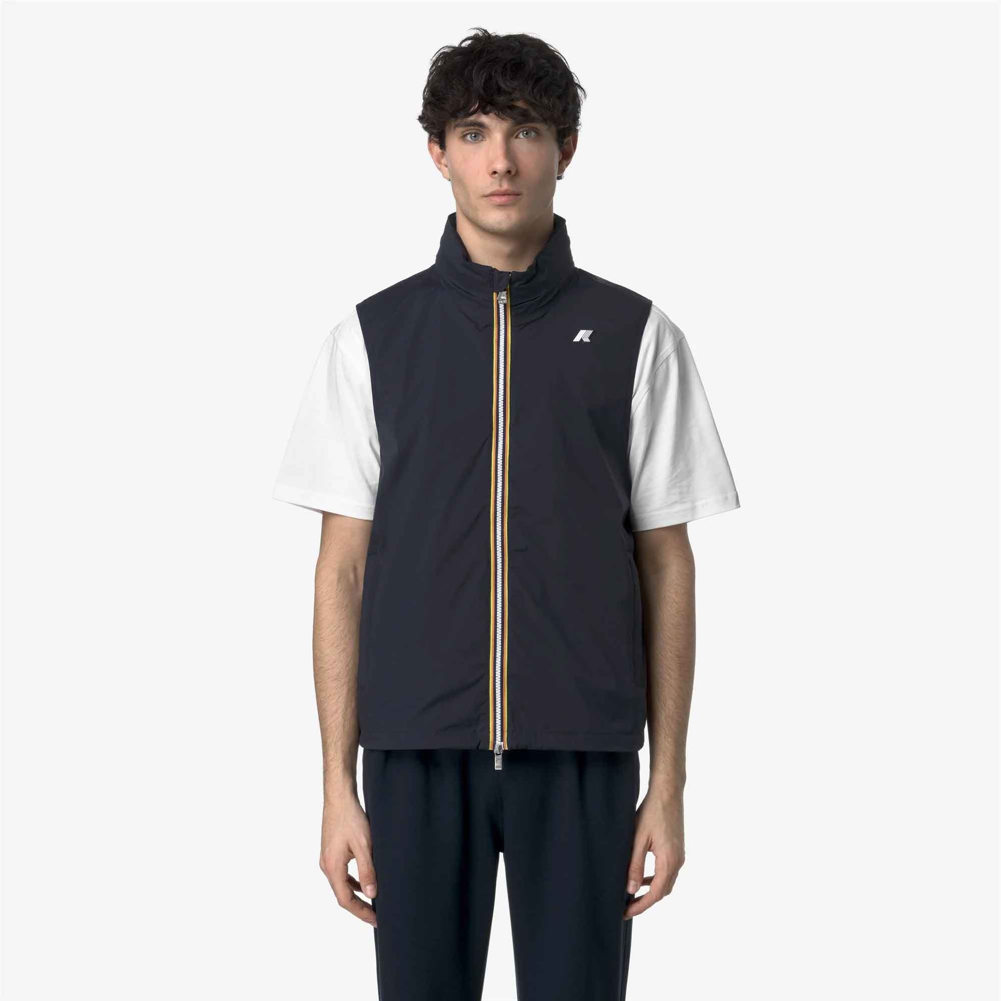 Giacca da uomo Valen Stretch Nylon Jersey K-Way K3123TW - K89 BLUE DEPHT