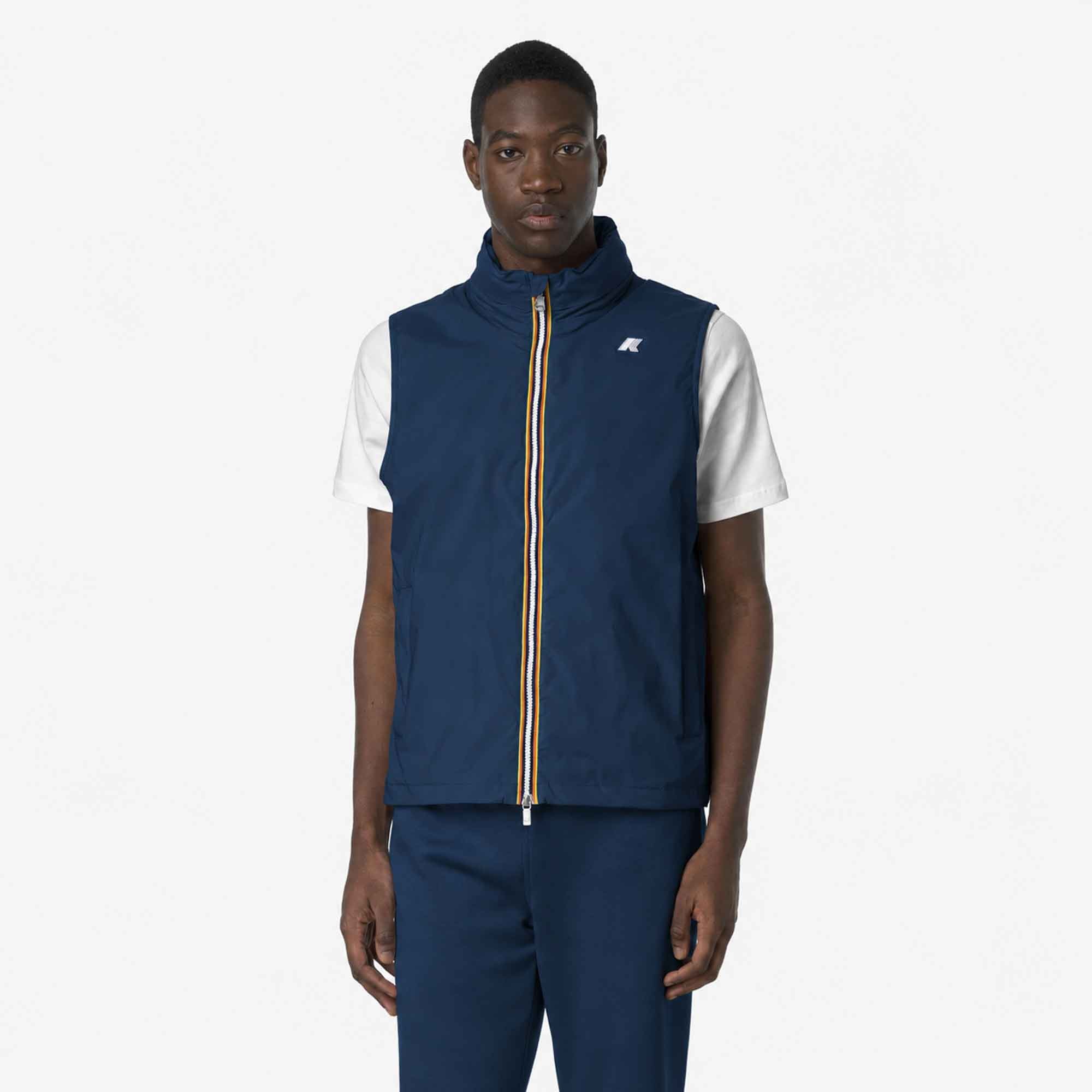 Giacca da uomo Valen Stretch Nylon Jersey K-Way K3123TW - B67 Blue Insignia