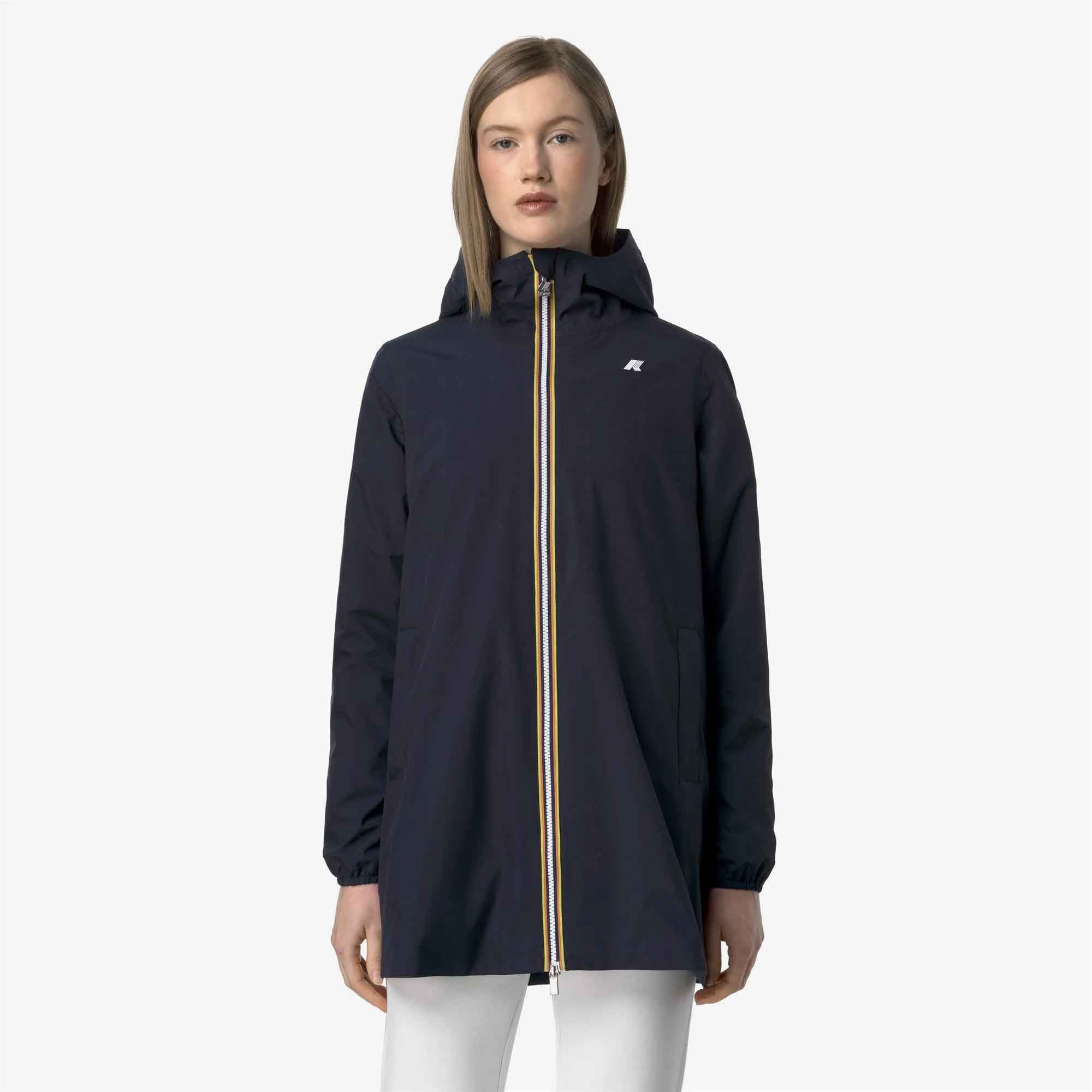 K-Way Jacket for Women Sophie Stretch Poly Jersey K8133YW - K89 BLUE DEPHT