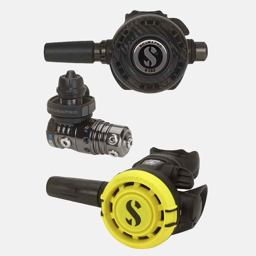 MK25 EVO BT/G260CB/R105 Kit Erogatori Scubapro - 12.771.955 - NERO