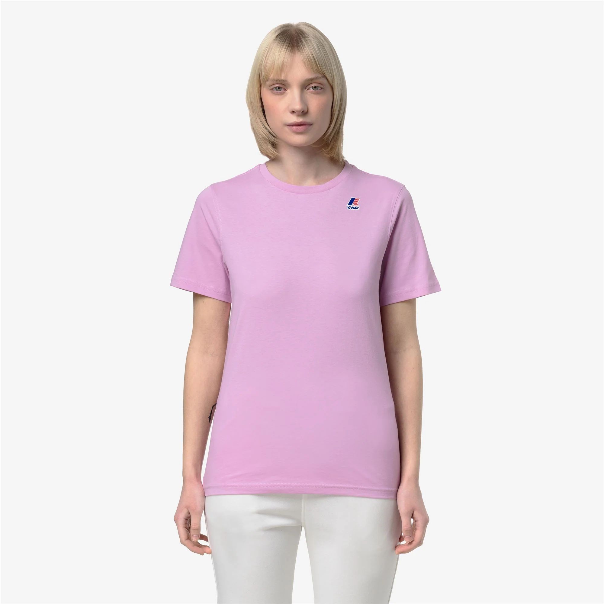 T-shirt da uomo Leonide K-Way K7142KW - V18 Pink Lavender
