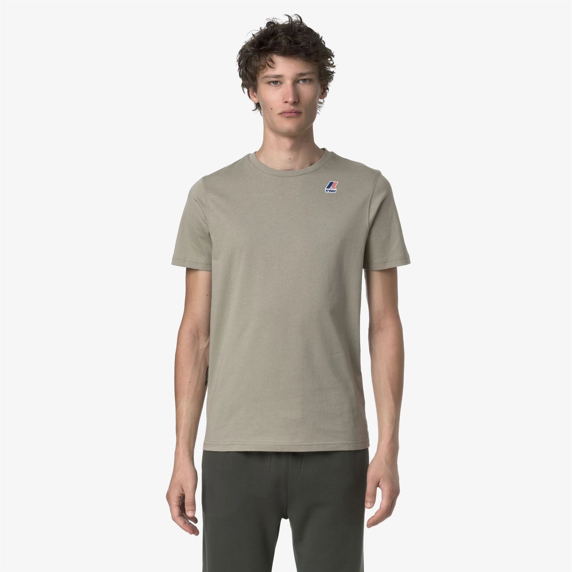 T-shirt da uomo Leonide K-Way K7142KW - 633 Green Oak