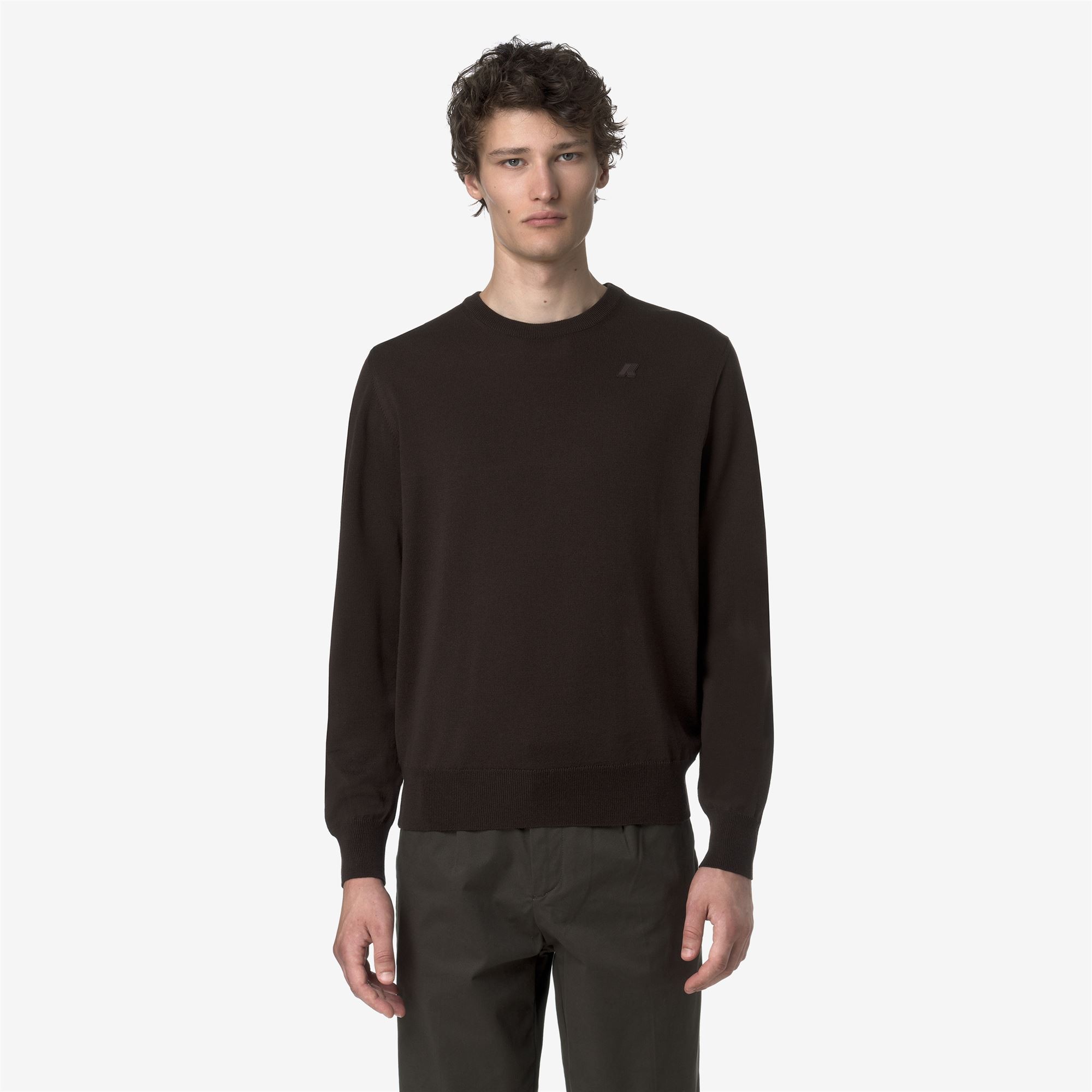 Sebastien Merino - Maglione da uomo - K2142EW - 260 - BLACK COFFEE