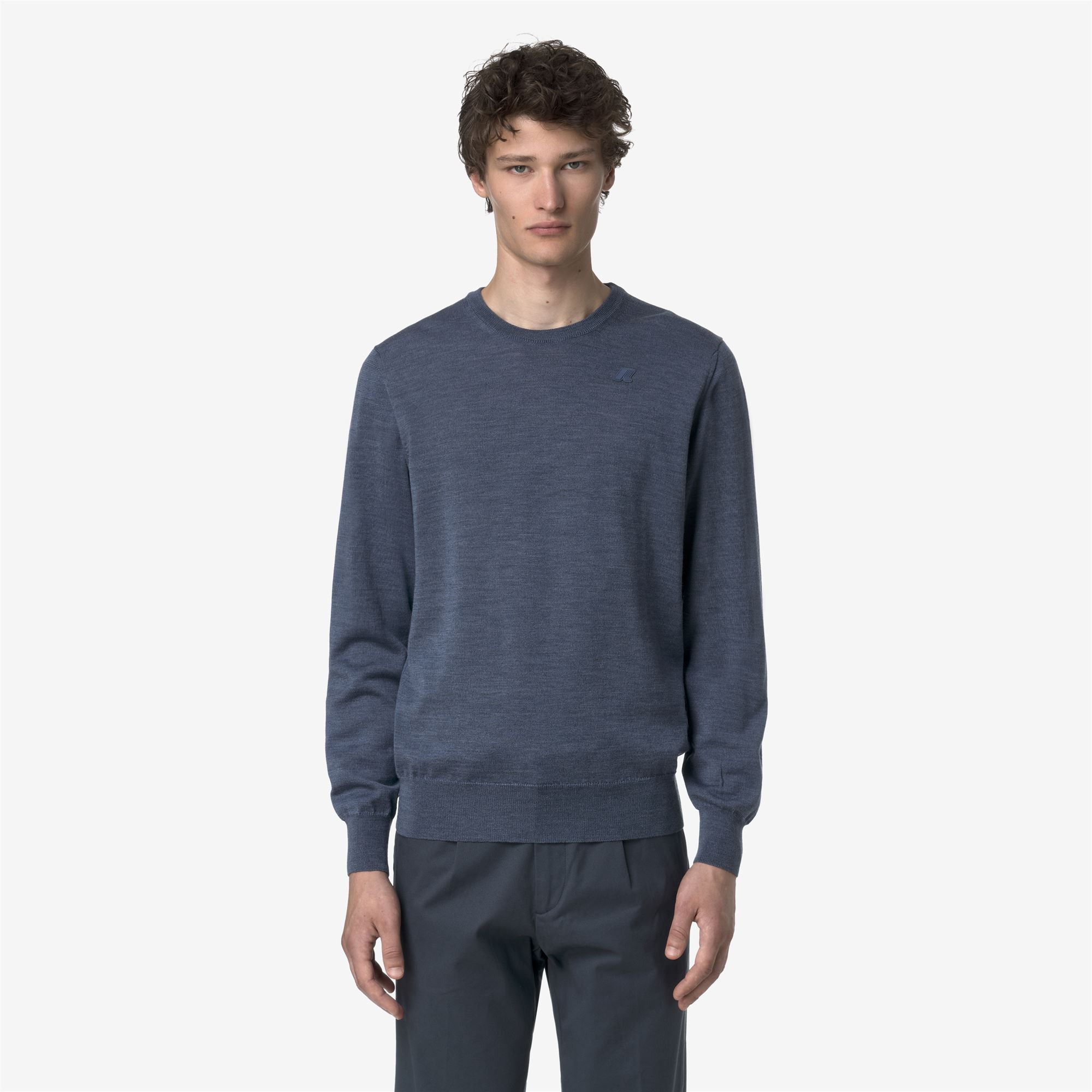 Sebastien Merino - Maglione da uomo - K2142EW - KA7 - BLUE AVION MEL