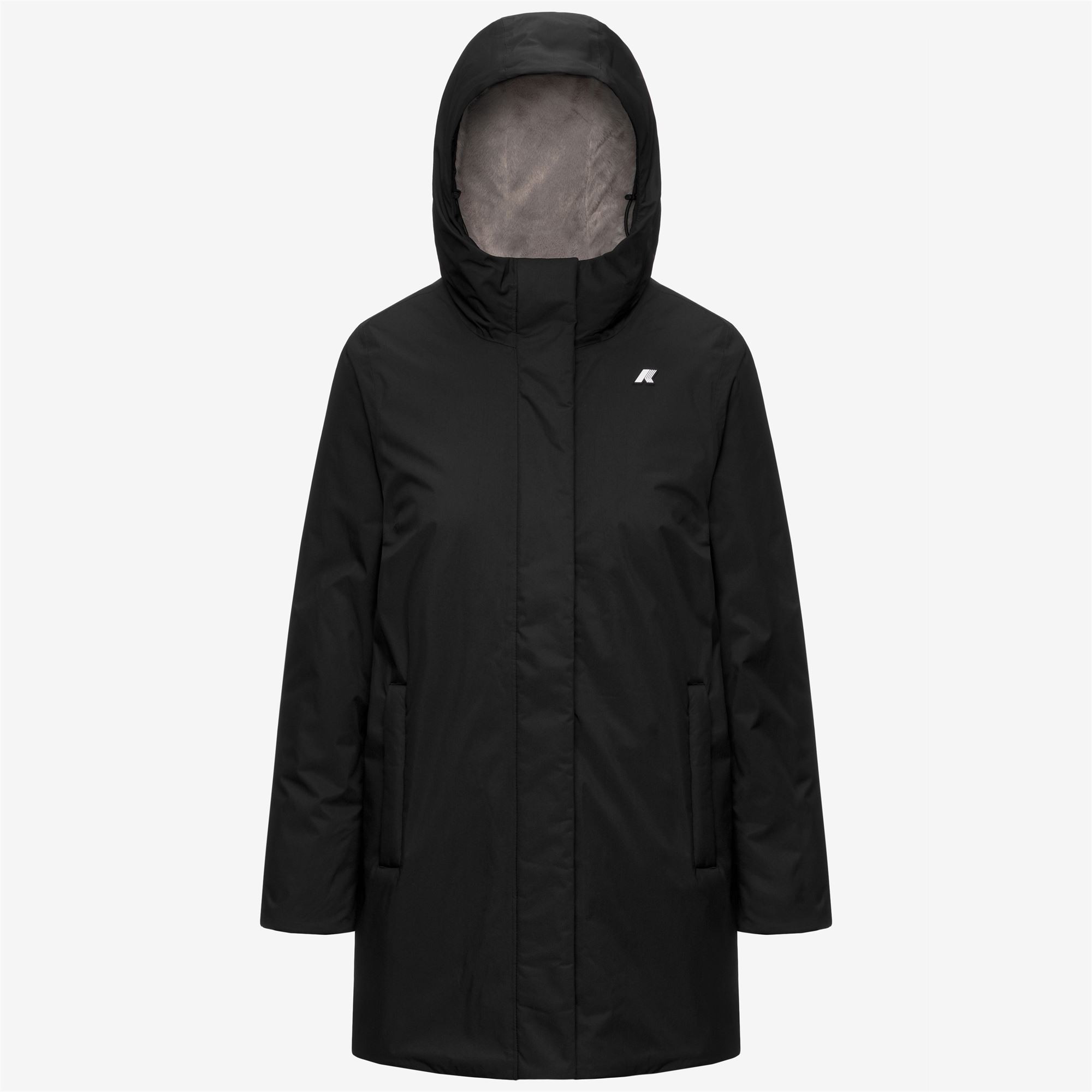 Giacca da donna Sophie Twill Soft Beaver K-Way K8144CW - DCB Black Pure - Grey Wa 
