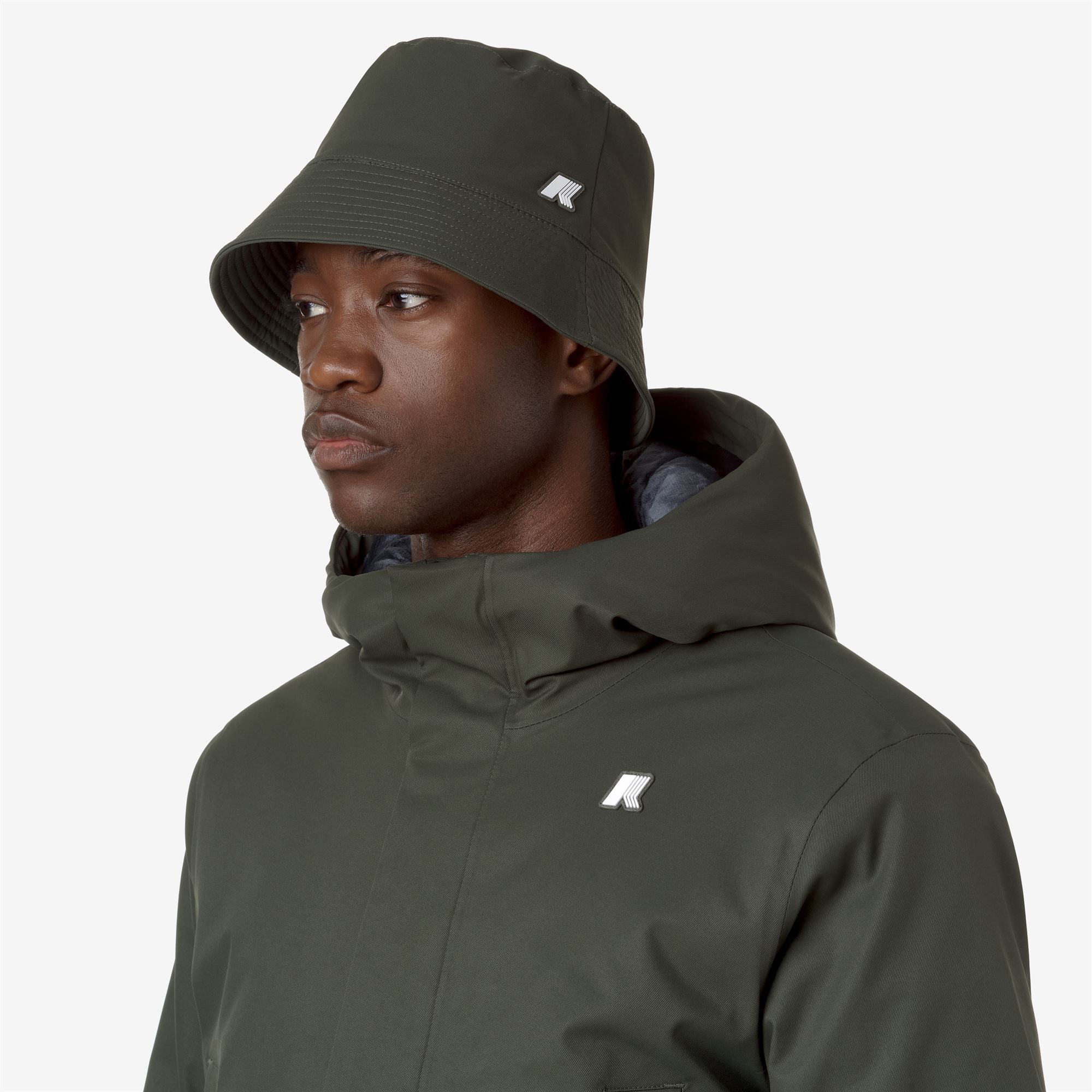 Berretto unisex Pascalle Twill Marmotta K-Way K8124YW - AL7 GREEN B-BLUE A