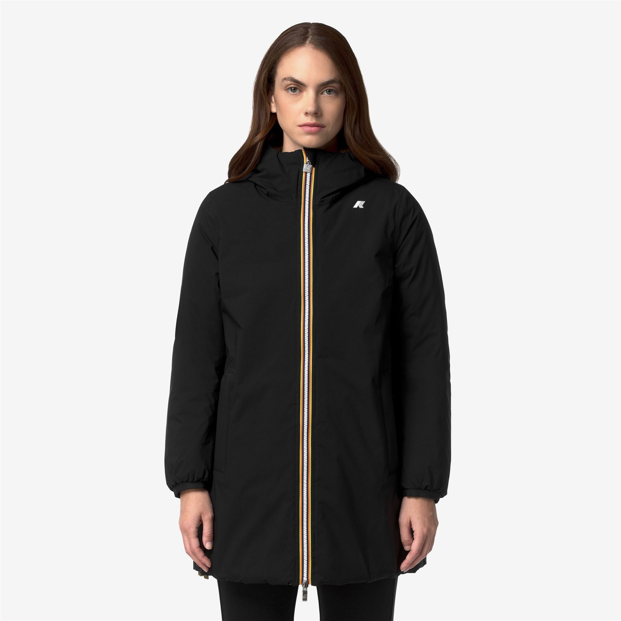 Giacca da donna K-way Sophie ST Thermo Double K8134DW - DBN Black Pure - Beige K 