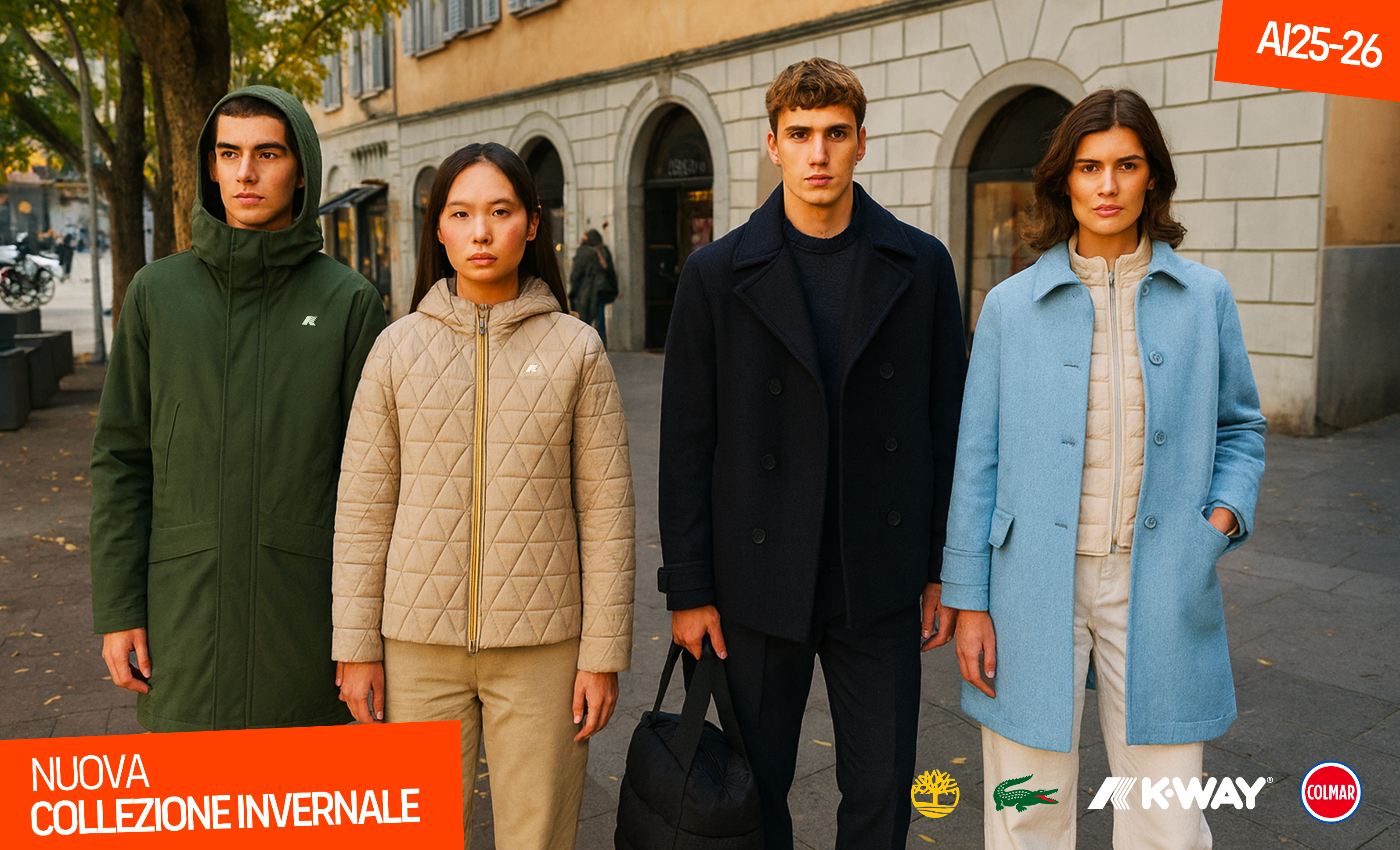 Abbigliamento uomo donna Colmar K-Way Lacoste